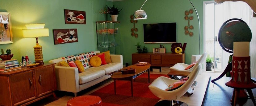 retro-style room